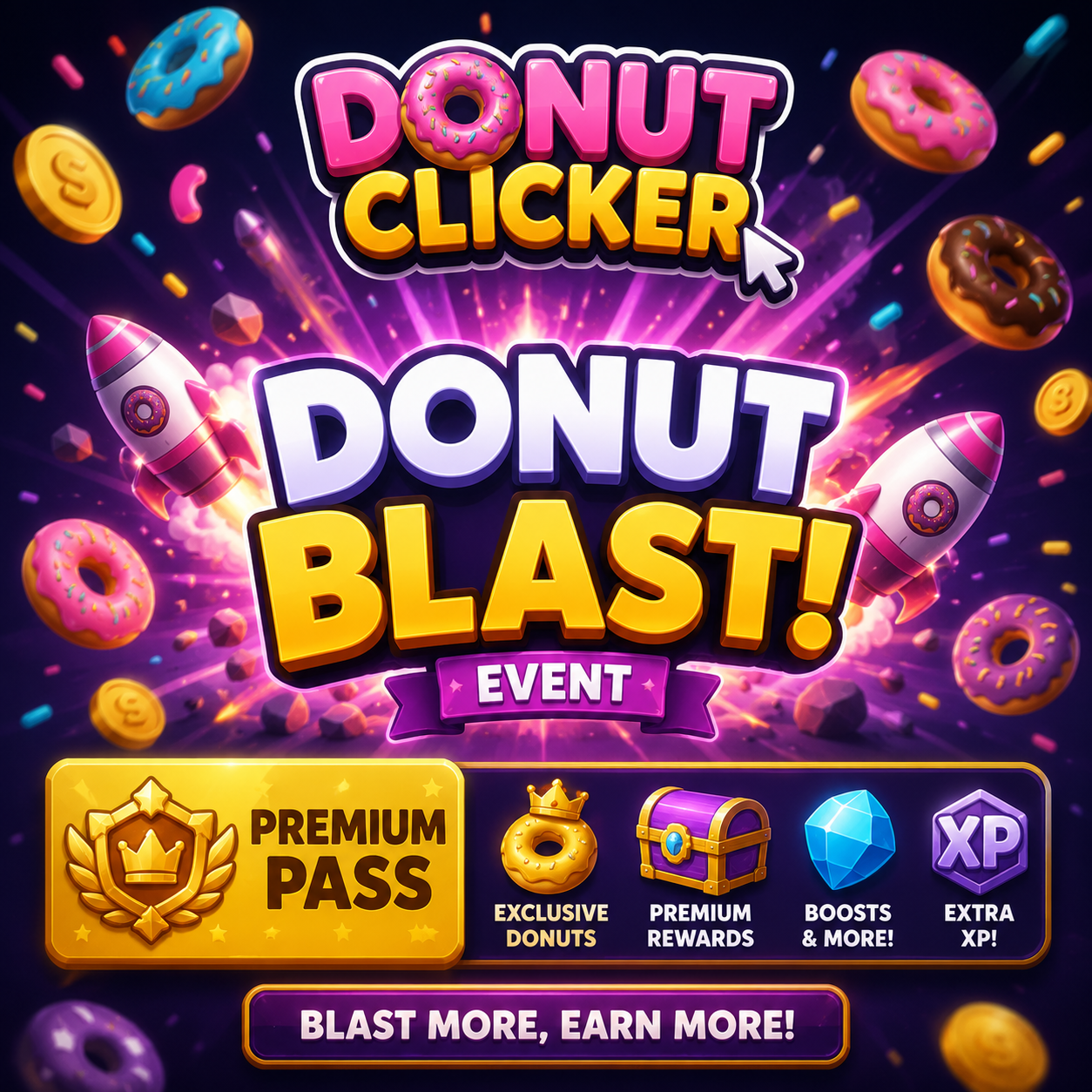 Donut clicker-Donut Blast season